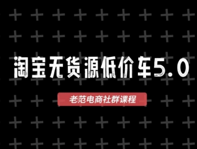 2025最新淘宝无货源5.0VIP课程 1688代发蓝海选品实操教学