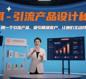 引流产品设计实操教程 打造高吸引力诱饵获取精准意向客户-雨叶虚拟资源网