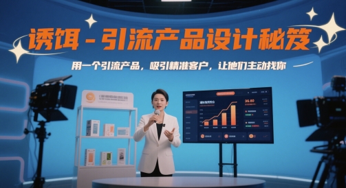 引流产品设计实操教程 打造高吸引力诱饵获取精准意向客户