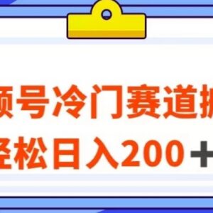 视频号冷门搬运赛道玩法详解 操作简单可赚平台流量分成收益-雨叶虚拟资源网