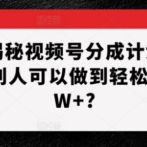 视频号创作者分成计划全拆解 普通人月入过万的实操攻略-雨叶虚拟资源网