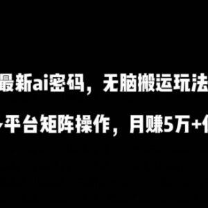 AI短视频书单傻瓜式搬运教程 多平台矩阵操作新手副业实操指南-雨叶虚拟资源网