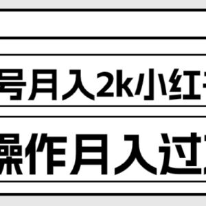 小红书商单保姆级实操教程 单号月入2千矩阵操作可月入过万-雨叶虚拟资源网