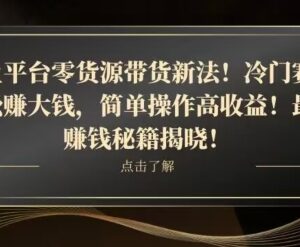 闲鱼零货源带货新玩法 平板冷门赛道实操步骤与盈利攻略-雨叶虚拟资源网