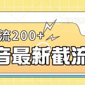 抖音最新截流玩法操作指南 修改头像签名即可日引流200+-雨叶虚拟资源网