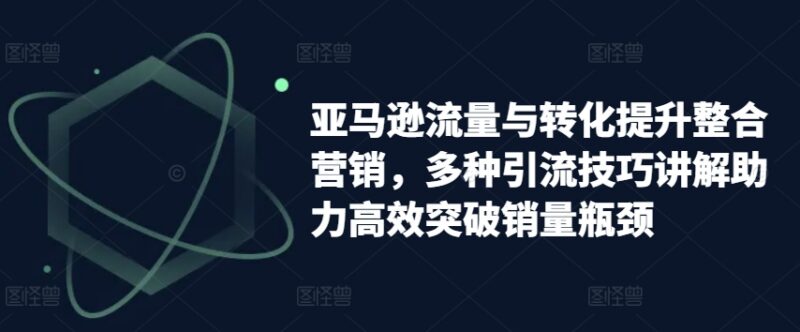 亚马逊流量与转化提升实操指南 站内外引流技巧突破销量瓶颈