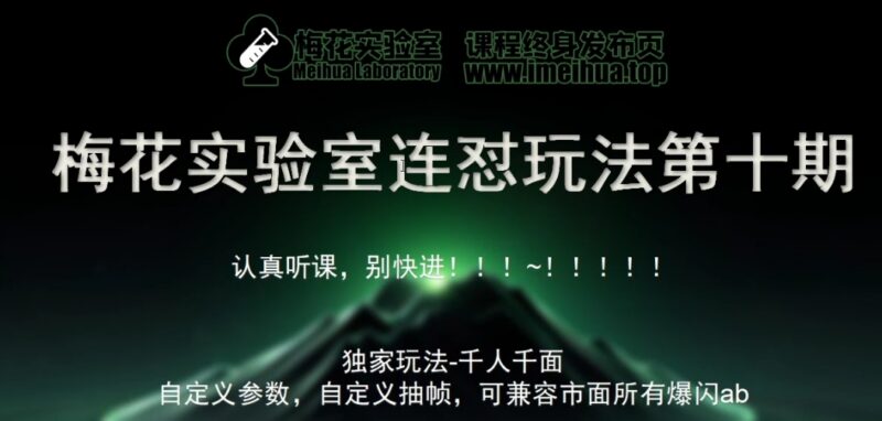 梅花实验室社群专享课 视频号连怼玩法第十期FF助手爆闪AB教程