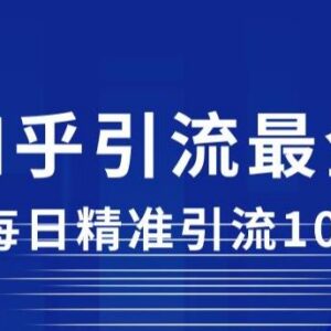 知乎引流实操全玩法详解 手把手教你每日精准获客100+-雨叶虚拟资源网
