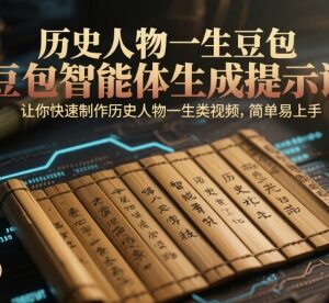 使用豆包智能体生成历史人物一生提示词 短视频快速制作教程-雨叶虚拟资源网