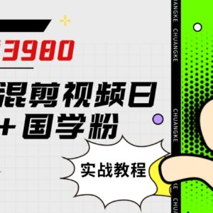 小红书混剪引流国学粉实战教程 无需原创日引200+精准粉实操方法-雨叶虚拟资源网