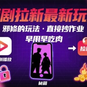 2024短剧拉新最新冷门玩法 新手可直接照搬的盈利实操技巧-雨叶虚拟资源网