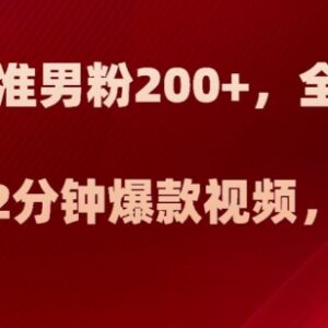 抖音美女号精准男粉引流玩法 2分钟做爆款视频月入2w实操教程-雨叶虚拟资源网