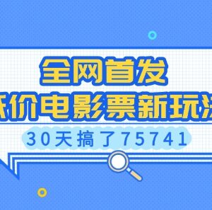 2024低价电影票全新玩法教程 含实操步骤与私域多重变现路径-雨叶虚拟资源网