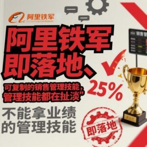 阿里铁军可落地可复制销售管理技能 业绩导向团队管理实操方法-雨叶虚拟资源网