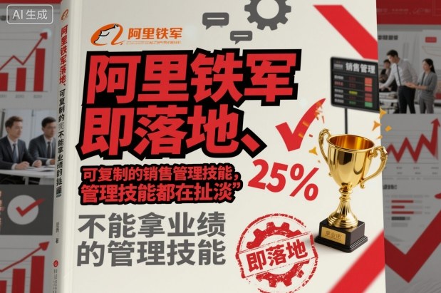 阿里铁军可落地可复制销售管理技能 业绩导向团队管理实操方法