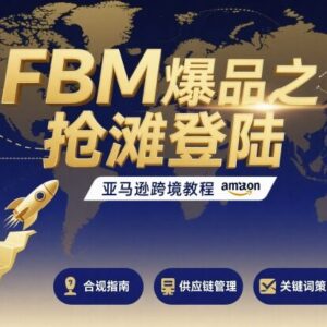 亚马逊FBM爆品运营实操教程 涵盖选品广告侵权规避等核心内容-雨叶虚拟资源网
