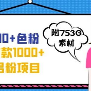 正规无违规男粉变现项目实操 不封号单日收款可达1000元以上-雨叶虚拟资源网