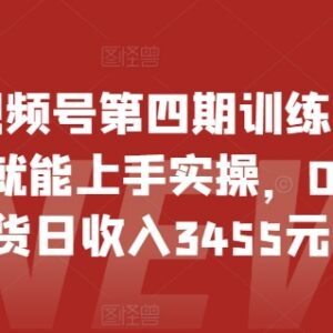 2024视频号第四期训练营 0基础新手无货源带货实操入门课程-雨叶虚拟资源网