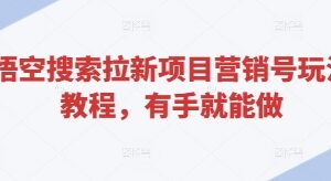 悟空浏览器拉新项目营销号玩法教程 低门槛新手可快速上手-雨叶虚拟资源网