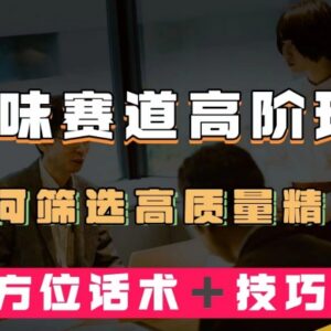 短视频原味赛道高阶运营技巧 精准粉筛选方法及高转化话术分享-雨叶虚拟资源网