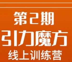 南掌柜引力魔方拉流量运营班 7天掌握引力魔方实操投放技巧-雨叶虚拟资源网