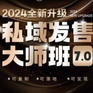 私域发售大师班7.0课程 底层逻辑与8大落地模型讲解录音资料-雨叶虚拟资源网