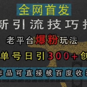 2024微博引流爆粉实操玩法 单人单号日引300+创业粉可被百度收录-雨叶虚拟资源网