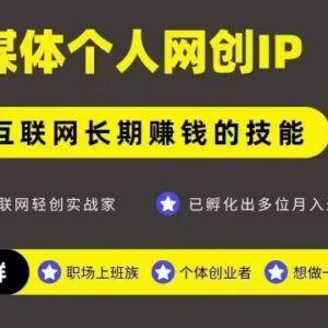 网创类公众号个人IP打造攻略 可长期运营高变现自媒体项目-雨叶虚拟资源网