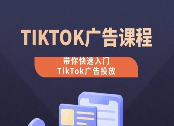 TikTok广告投放0-1实操课程 零基础入门全流程系统教学