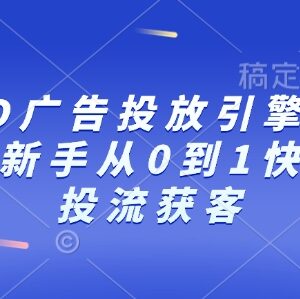 巨量AD广告投放0到1系统教程 新手快速掌握投流获客技巧-雨叶虚拟资源网