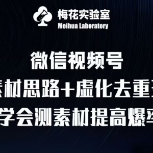 视频号连怼技术教程 测素材思路与上下虚化去重玩法解析-雨叶虚拟资源网