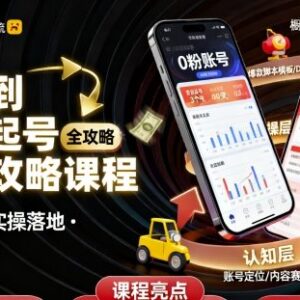 抖音从0到1起号全流程运营攻略 从认知纠偏到实操落地变现-雨叶虚拟资源网