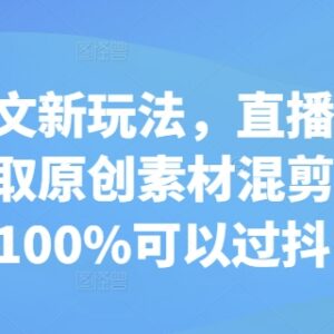 2024小说推文新玩法:直播间录屏取素材混剪过抖实操教程-雨叶虚拟资源网