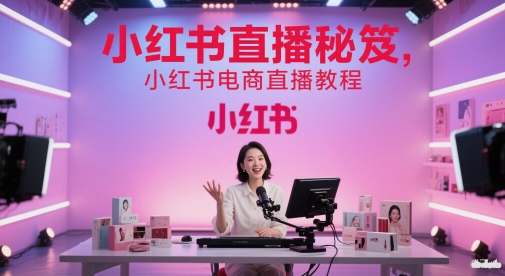小红书电商直播全流程实操教程 从入门到爆单运营指南