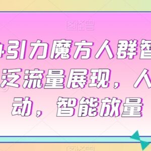 2024引力魔方运营实操教程 人群撬动拉新测款及爆款打造全攻略-雨叶虚拟资源网