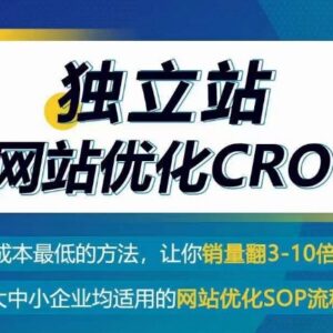 独立站CRO转化率优化全流程方法 低成本实现销量3-10倍增长-雨叶虚拟资源网