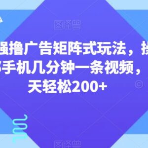 视频号创作者分成计划广告矩阵玩法 手机操作单号日入200+攻略-雨叶虚拟资源网