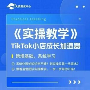TikTok跨境小店实操全流程课程 从零起步手把手带你开店运营-雨叶虚拟资源网