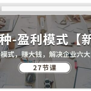 27节多行业盈利模式实操课 助力企业破解六大经营困境-雨叶虚拟资源网