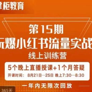 辛言玩爆小红书流量实战班 5天掌握种草运营引流全技巧-雨叶虚拟资源网