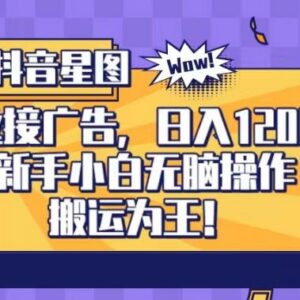 2023抖音星图0粉接商单玩法 新手搬运操作可快速实现变现-雨叶虚拟资源网