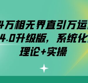 2024万相无界直引万运营4.0升级版 系统化理论+实操完整教程-雨叶虚拟资源网