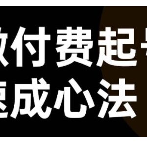 抖音视频号微付费起号速成课 直播运营全流程实操教学-雨叶虚拟资源网