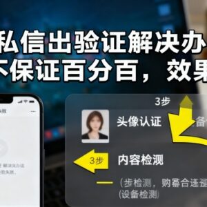 抖音私信弹出验证提示解决方法 实际使用效果需自行测试-雨叶虚拟资源网