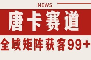 唐卡赛道私域引流获客实操 自热矩阵SOP稳定日引99+精准客资-雨叶虚拟资源网