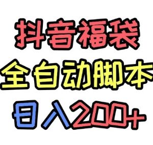 抖音全自动抢福袋项目玩法解析 新手矩阵操作单日可赚200+-雨叶虚拟资源网