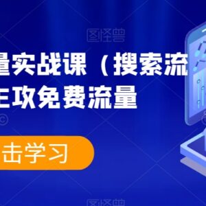 淘系搜索流量实战教程 从0到1掌握爆款免费流量获取技巧-雨叶虚拟资源网