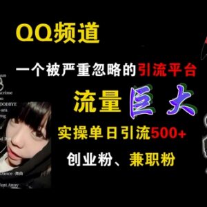 2024QQ频道引流实操攻略 单日获500+创业兼职粉方法详解-雨叶虚拟资源网