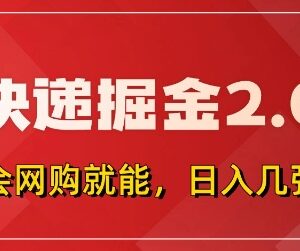 快递掘金2.0项目详解 拼多多0元购+快递返佣新手实操指南-雨叶虚拟资源网