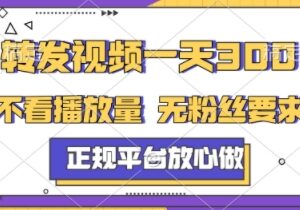 正规种草视频代发项目解析：无需看播放量粉丝量 数分钟可完成一单-雨叶虚拟资源网